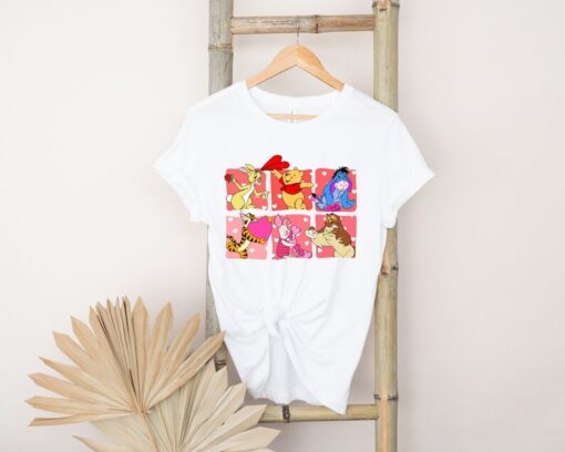 Retro Disney Winnie the Pooh Valentines Shirt,Winnie the Pooh Valentines Shirt, Pooh Bear Valentine Shirt, Valentines Gift.