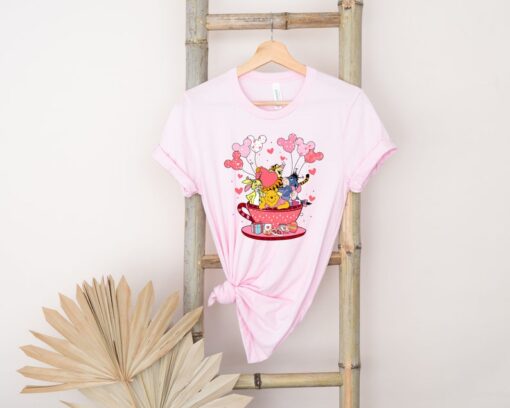 Winnie the Pooh Teacup Valentines Shirt, Winnie the Pooh Valentines Shirt, Pooh Bear Valentine Shirt, Valentines Gift.