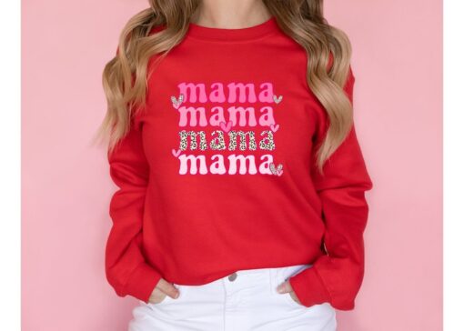 Mama Valentines Sweatshirt, Valentines Day Sweatshirt, Mama Sweater, New Mom Sweater, Mama Valentine Shirt, Mothers Day Gift, Mama Swetshirt