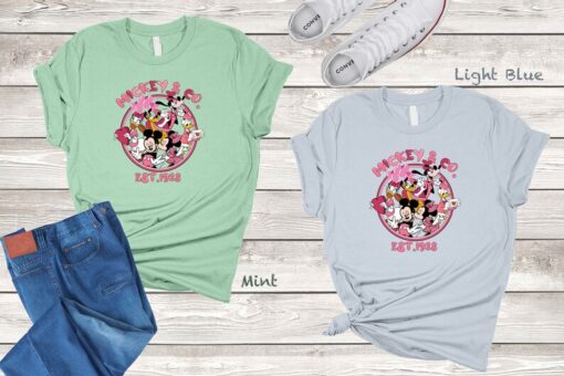 Disney Mickey & Co Valentine Comfort Colors® Shirt, Mickey and Friends Valentine Shirt, Disneyland Valentine Shirt, Disney World Shirt