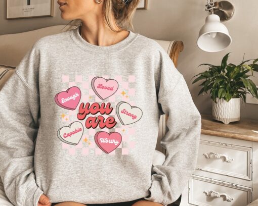 Cute Valentines Sweatshirt, Be Mine Sweatshirt, Valentines Day, Conversation Hearts Shirt, I Love You Shirt, Heart Candy Shirt, Couple Shirt