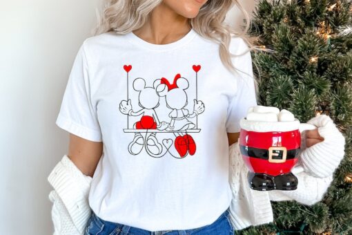 Mickey and Minnie Swing Shirt, Valentines Day,Disneyworld Valentines Travel Shirt,Valentines Day Disney Matching Shirt,Gift For Valentine