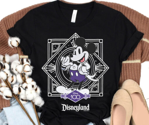 Cute Mickey Mouse Disney100 Shirt, Disney 100 Years Of Wonder Tee, Walt Disney T-shirt, Disneyland 2023 Trip 100th Anniversary