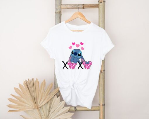 Stitch Valentines T-shirt, Stitch Cute Valentines Shirt, Stitch Funny Valentines Shirt, Stitch XoXo valentines Shirt.