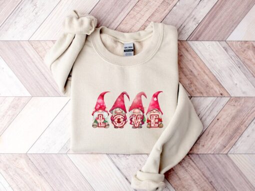 Gnome Sweatshirt, Love Shirt, Funny Valentine Sweatshirt, Couple Matching, Cute Gnome, Valentines Day Shirt, Gift For Valentine