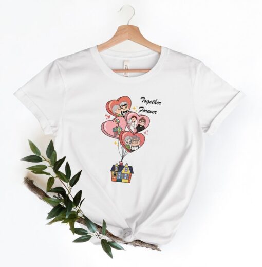 Ellie And Carl Together Forever Shirt, Disney Carl & Ellie Valentine's Day Shirt, Together Forever Shirt, Matching Valentines Shirt Gift.