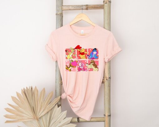 Retro Disney Winnie the Pooh Valentines Shirt,Winnie the Pooh Valentines Shirt, Pooh Bear Valentine Shirt, Valentines Gift.