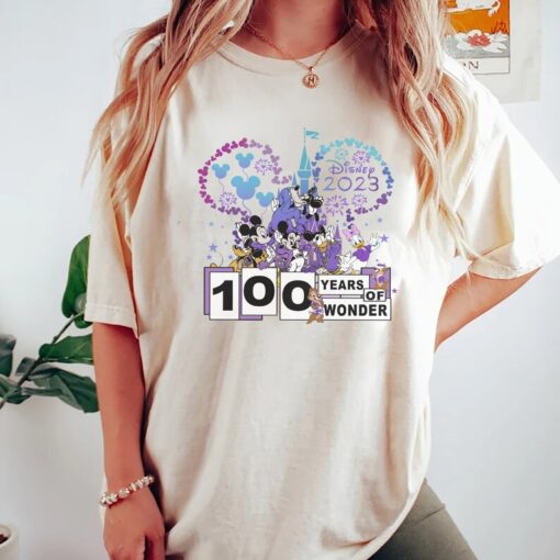 Anniversary 100 Years Of Wonder Shirt, 100 Years Of Wonder Shirt, Disney Comfort Color Shirt, 100th Anniversary Shirt