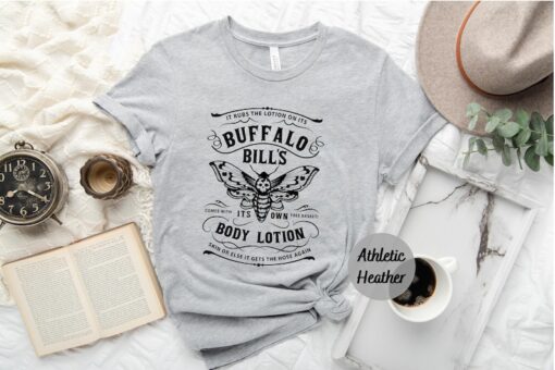 Buffalo Bill's Body Lotion Shirt, Silence of the Lambs Gothic Horror Moth T-Shirt ,Horror Shirt, Halloween Party