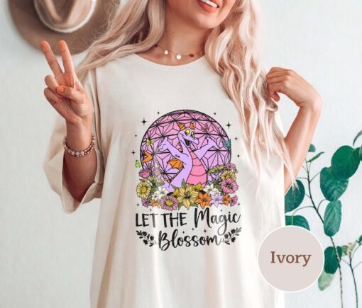 Disney Epcot Magic Blossom Shirt, Flower and Garden festival shirt, Epcot Disney Shirt, Purple Dragon Shirt