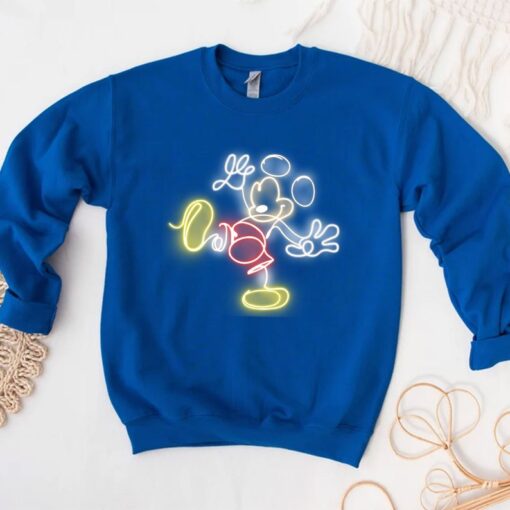 Disney Sweatshirt - Disney Sweater for Women - Disney Ear Shirt - Women's Unisex Disney T-Shirt - Disney Mickey Shirt