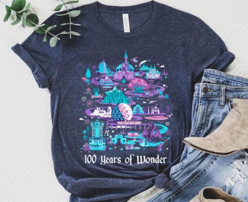 Disney Parks 100 Years Of Wonder Shirt / Disney Platinum Celebration Shirt / Disney 100th Anniversary