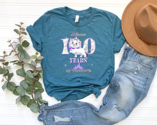 Disney Aristocats Shirt, 100th Disney Anniversary Shirt, Disney Animal Shirt, Disney 100 Years of Wonder Shirt