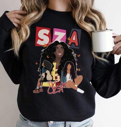 Sza Merch 2023 Shirt| SZA SOS Tour T-shirt| SOSTour Columbus Sweater for womens | Sza North American Tour Merch