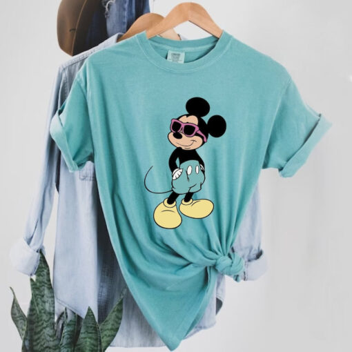 Disney Mickey Comfort Colors® Shirt, Cool Mickey Mouse Shirt, Mickey With Sunglasses Shirt, Disney Vacation Shirt