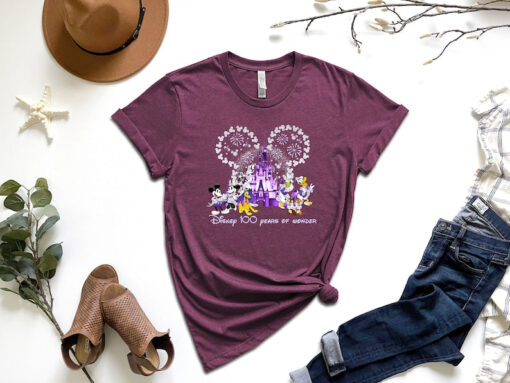 Disney 100th Anniversary Shirt, Disney100 Years Of Wonder Shirt, Disney Magic Castle Shirt, Family Matching Tee