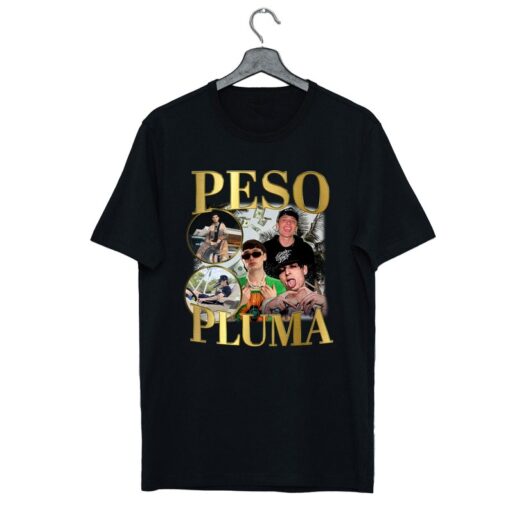 Peso Pluma - T-Shirt - Black - Vintage - Conciertos - 2023 - La Banda - Grupera - Mexicana - Mexico - Regional - Ship