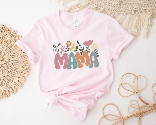 Mama Shirt, Floral Mama Shirt, Mama T-Shirt, Mothers Day T-Shirt, Gift For Mothers Day, New Mom Gift, Wildflower Mama Shirt, Cool Mom Shirt