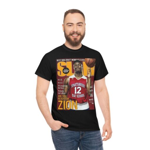 Zion Williamson Duke Basketball NBA Slam Cover Tee Shirt