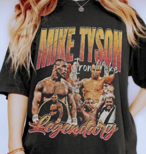 Vintage Style Mike Tyson, Bootleg T-Shirt, Sport Boxing Rap Tee hop RnB Shirt, Mike Tyson Merch Shirt, Bootleg