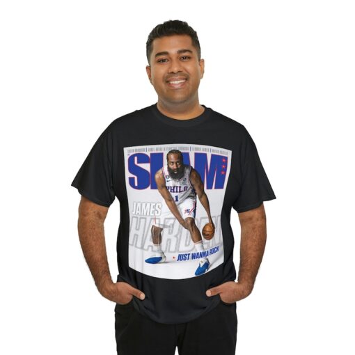 James Harden Philadelphia 76ers NBA Slam Cover Tee Shirt