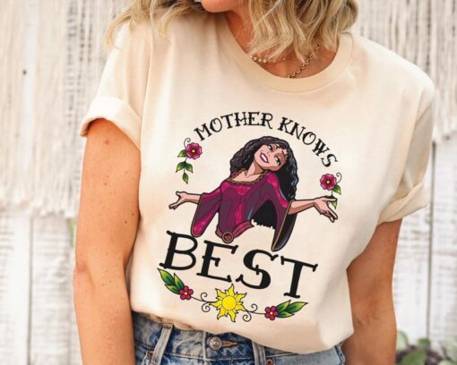 Disney Mother Gothel Mother Knows Best Tattoo Art Style Shirt / Disney Mother's Day T-shirt / Mommy And Me Matching Tee