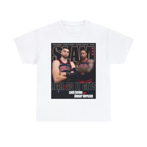 Zach Lavine and DeMar DeRozan Chicago Bulls NBA Slam Cover Tee