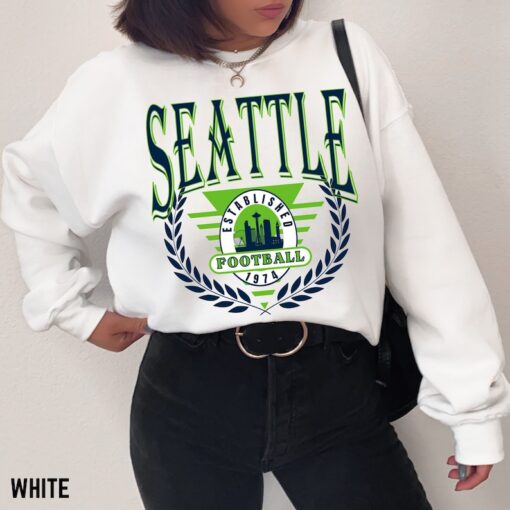 Vintage Seattle Football Sweatshirt, Seattle Football Crewneck Sweatshirt, Gift for Seattle Fan