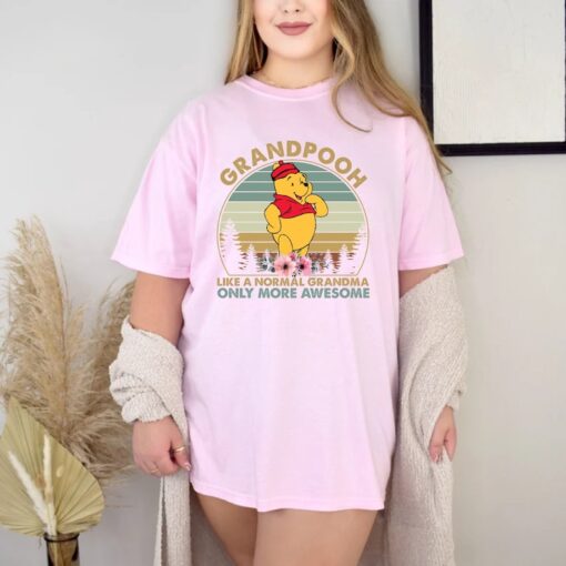 Disney Grandpooh Comfort Colors® Shirt, Disney Grandma Shirt, Mothers Day Shirt, Disneyworld Shirt, Disney Family Shirt