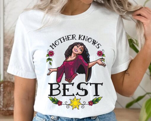 Disney Mother Gothel Mother Knows Best Tattoo Art Style Shirt / Disney Mother's Day T-shirt / Mommy And Me Matching Tee