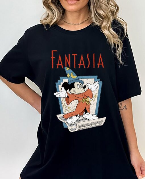 Disney Fantasia Sorcerer Mickey Stay Magical Shirt, Fantasmic Disney Hollywood Studios, Disneyland Trip Shirt