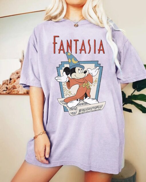 Disney Fantasia Sorcerer Mickey Stay Magical Shirt, Fantasmic Disney Hollywood Studios, Disneyland Trip Shirt