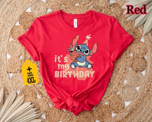 It's My Birthday Shirt, Disney Shirt, Disney Stitch Shirt, Cute Birthday Shirt, Stitch Birthday Shirt, Birthday Party Shirt