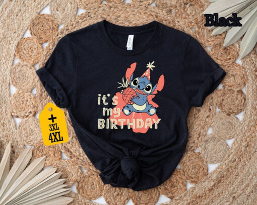 It's My Birthday Shirt, Disney Shirt, Disney Stitch Shirt, Cute Birthday Shirt, Stitch Birthday Shirt, Birthday Party Shirt