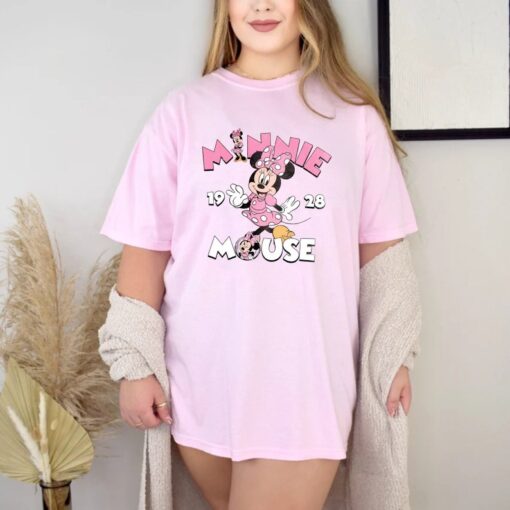 Disney Minnie Mouse 1928 Comfort Colors® Shirt, Disney Girls Shirt, Disney Aesthetic Shirt, Disneyworld Shirt, Women Shirt