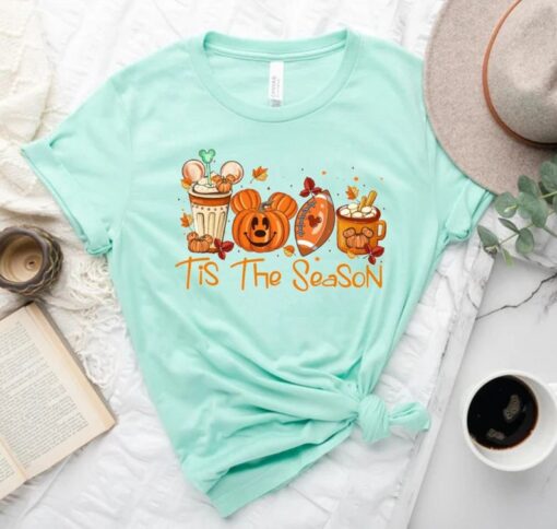 Disney Tis The Season Season Comfort Colors® Shirt, Mickey Pumpkin Shirt, Disney Fall Shirt, Disney Halloween Shirt