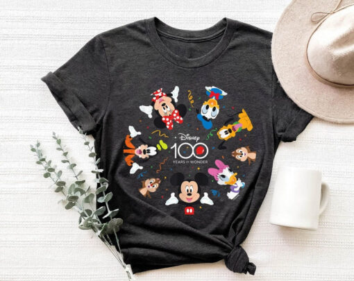 Mickey Minnie Donald Goofy 100 Years Of Wonder Shirt Disneyworld Shirts Disney 100th Anniversary Great Gift Ideas Men Women