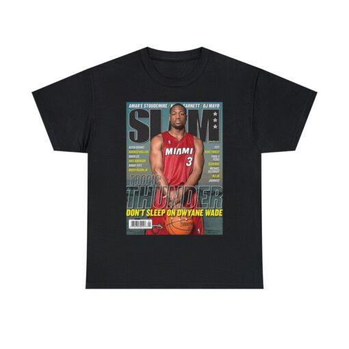 Dwayne Wade Miami Heat Slam Cover NBA Tee Shirt