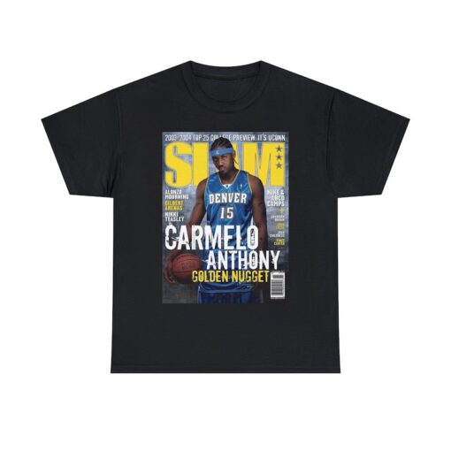 Carmelo Anthony Denver Nuggets Slam Cover NBA Tee Shirt