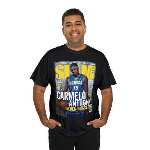 Carmelo Anthony Denver Nuggets Slam Cover NBA Tee Shirt