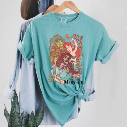 Disney The Little Mermaid Comfort Colors® Shirt, African American Ariel Shirt, Black Ariel Princess, Disney Princess Shirt