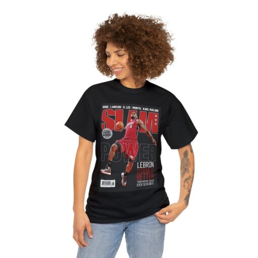 LeBron James Miami Heat NBA Slam Cover Tee Shirt