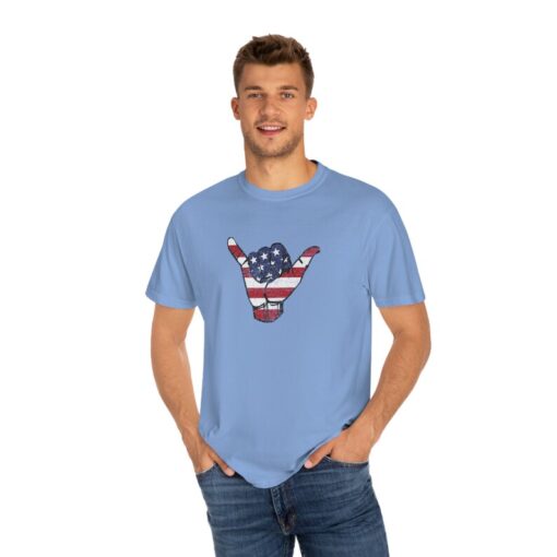 4th of July Shaka T-Shirt, 4th of July Shirt, Hang Loose Shirt, Hang Ten Shirt, American Flag Shirt, Shaka Symbol Shirt