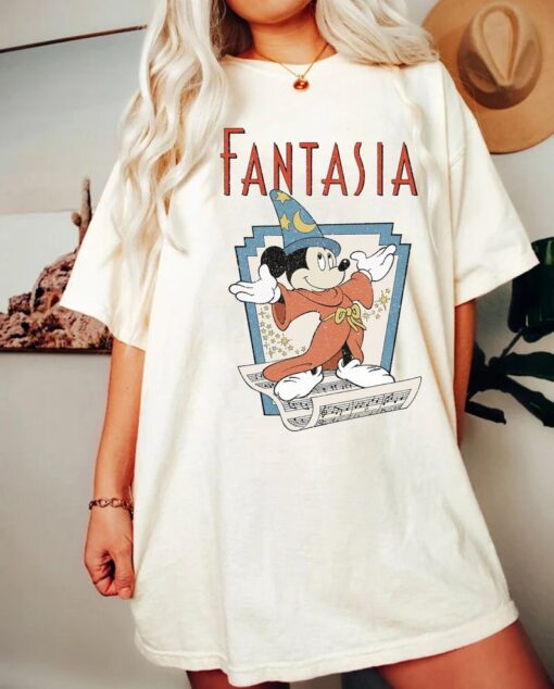 Disney Fantasia Sorcerer Mickey Stay Magical Shirt, Fantasmic Disney Hollywood Studios, Disneyland Trip Shirt