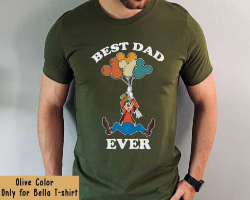 Disney Goofy Dad With Mickey Balloon Shirt / Retro Best Dad Ever T-shirt / Funny Disney Dad Tee / Father's Day Gift Ideas