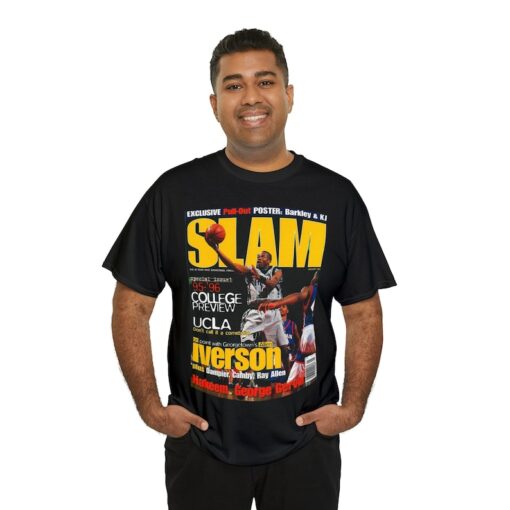 Allen Iverson Philadelphia 76ers NBA Slam Cover Tee Shirt