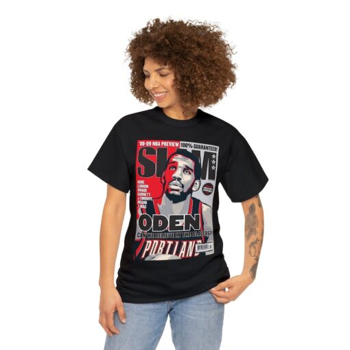 Greg Oden Portland Trailblazers NBA Slam Cover Tee Shirt