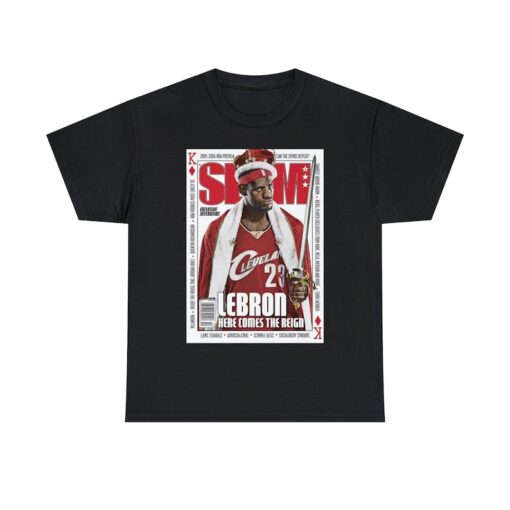 LeBron James Cleveland Cavaliers NBA Slam Cover Tee Shirt