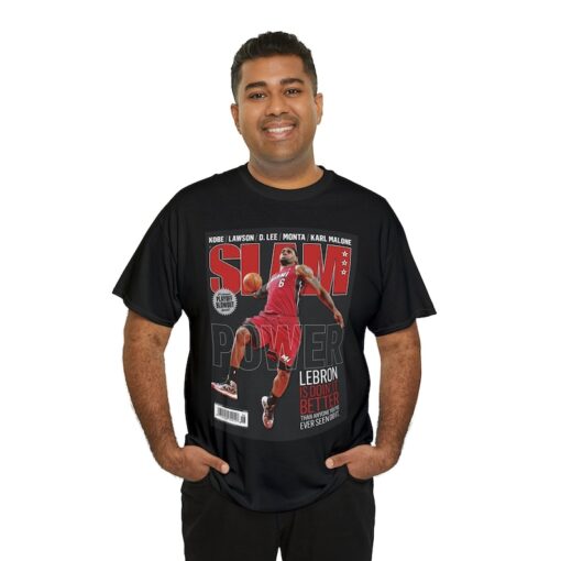 LeBron James Miami Heat NBA Slam Cover Tee Shirt