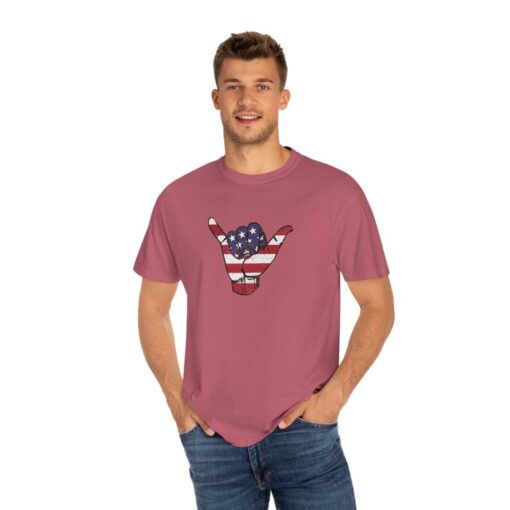 4th of July Shaka T-Shirt, 4th of July Shirt, Hang Loose Shirt, Hang Ten Shirt, American Flag Shirt, Shaka Symbol Shirt